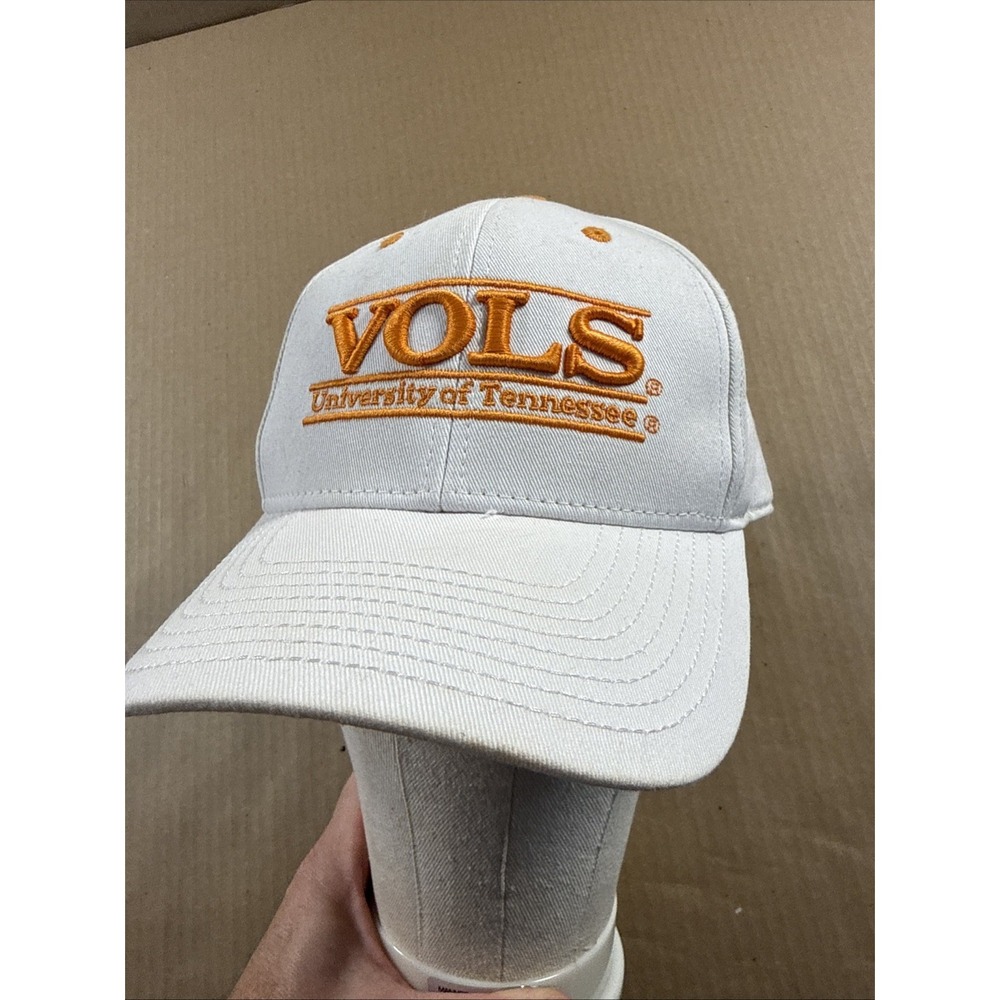 Vintage The Game NCAA University of Tennessee Vols Hat White Snapback Bar Design
